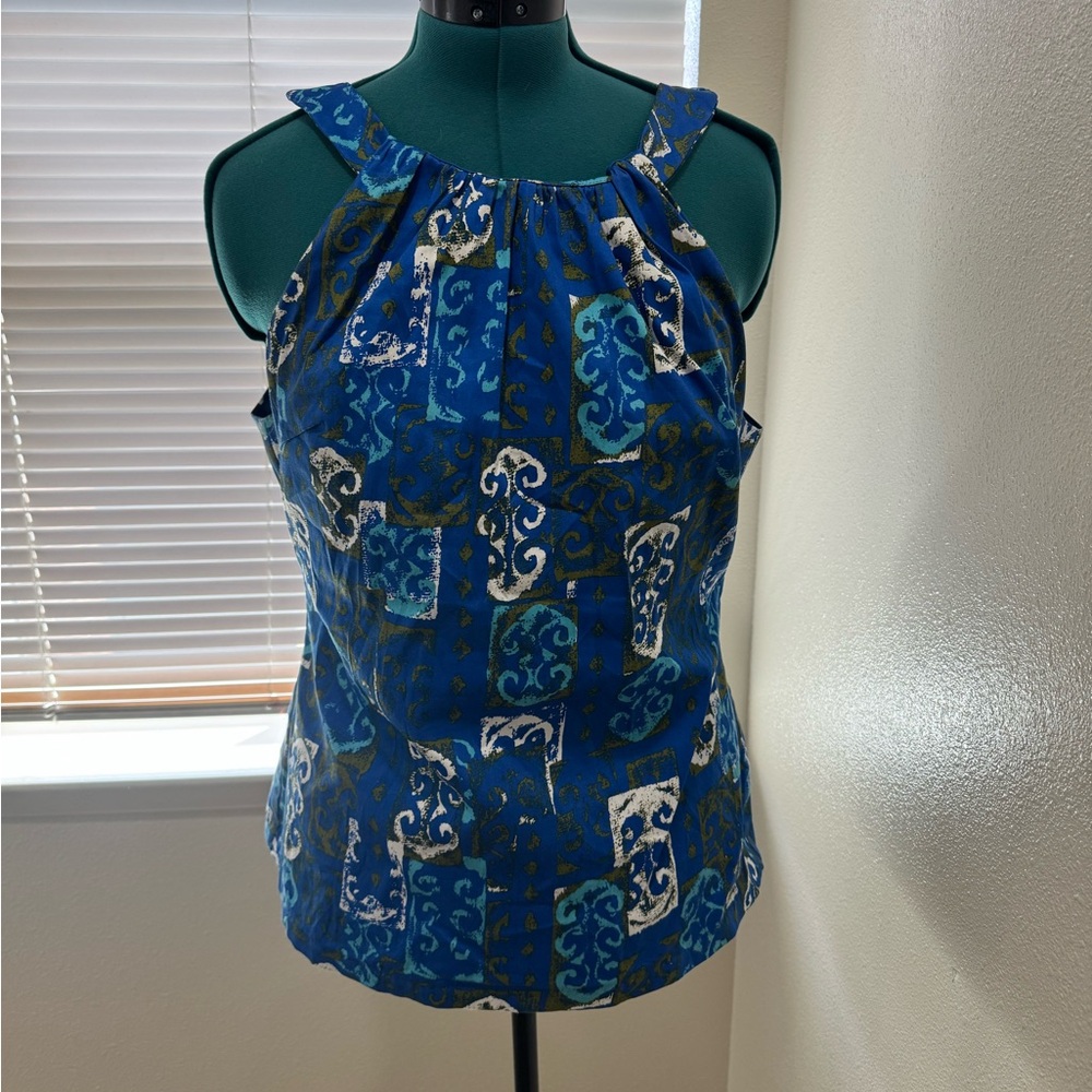 Pinup Couture Tiki print Harley Top